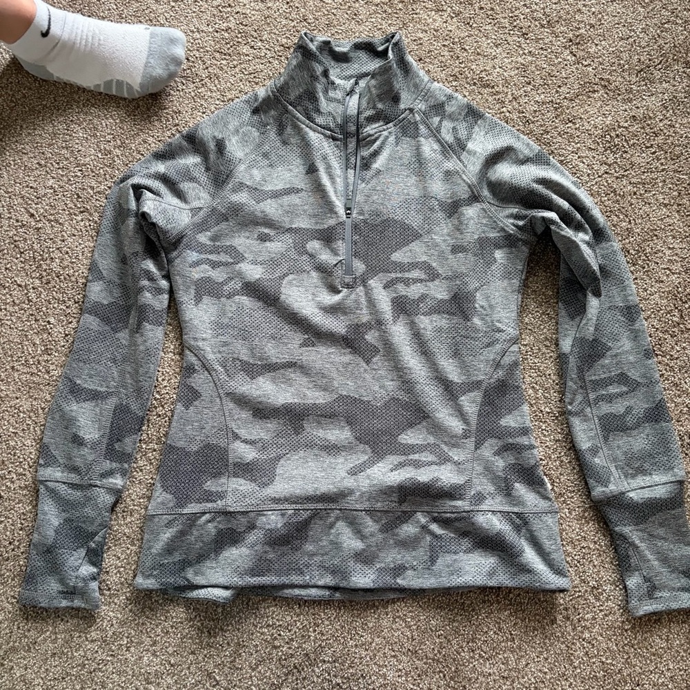 Camo Gray Half Zip - Picture 4 of 4